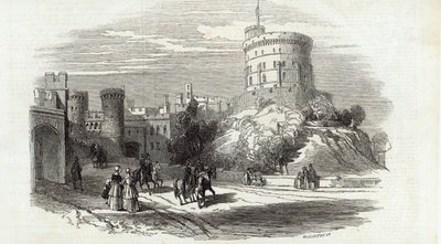 Windsor Castle - the Round Tower, from The Illustrated London News, 26th September 1846 by English School